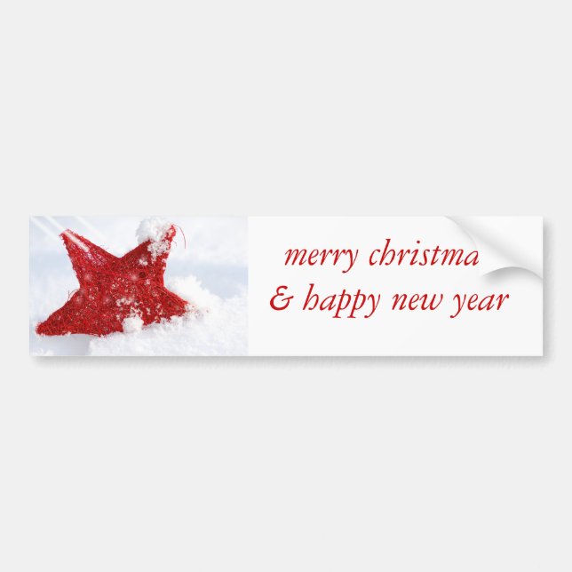 GOD JUL & GOTT NYTT ÅR BILDEKAL (Framsidan)