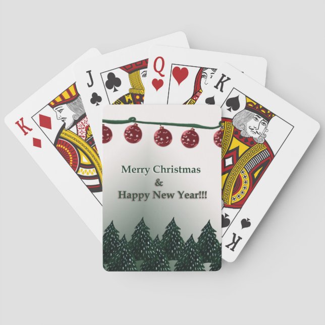 God jul, Gott nytt år Casinokort (Baksidan)