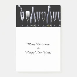 God jul & Gott nytt år, Champagne Vin Post-it Block