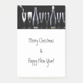 God jul & Gott nytt år, Champagne Vin Post-it Block