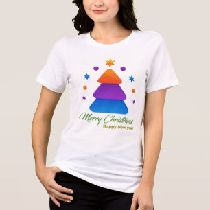 God Jul Gott Nytt År Dam Tri-Blend T-shirt