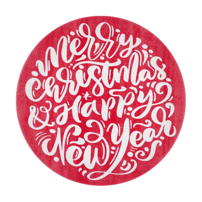 God Jul & Gott Nytt År Dekorativt Glas (Framsidan)