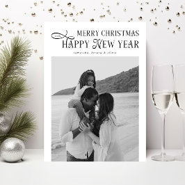 God Jul Gott Nytt År Familj 4 Bilder Julkort