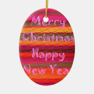 God jul Gott nytt år Färg Julgransprydnad Keramik