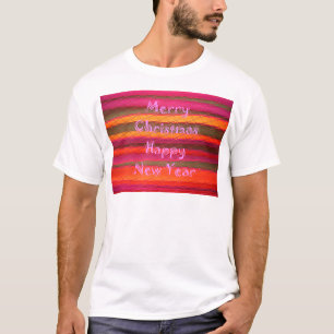 God jul Gott nytt år Färg T Shirt