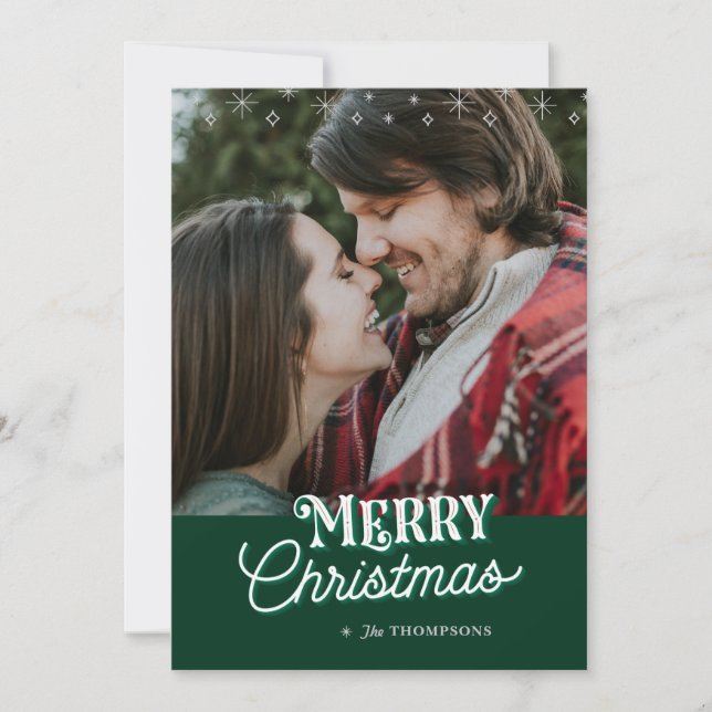 god jul/Gott nytt år-fotokort Julkort (Framsida)