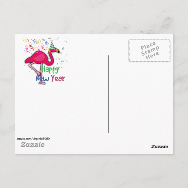 god jul & Gott nytt år från Florida Vykort (Baksida)