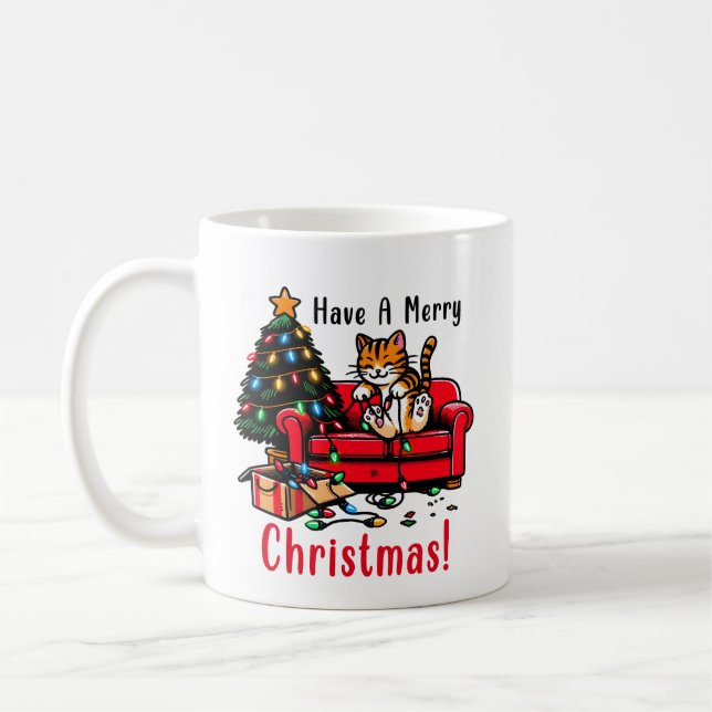 GOD JUL & GOTT NYTT ÅR | Fressiv Helgdag Kaffemugg (Vänster)