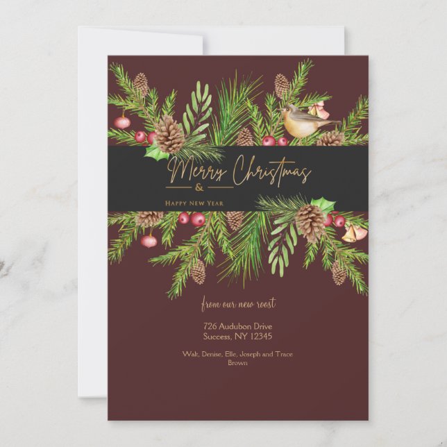 god jul & Gott nytt år-hälsningskort Julkort (Framsida)