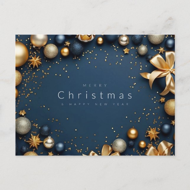 GOD JUL & GOTT NYTT ÅR HELG VYKORT (Framsida)