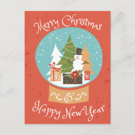 God jul Gott nytt år Helg Vykort