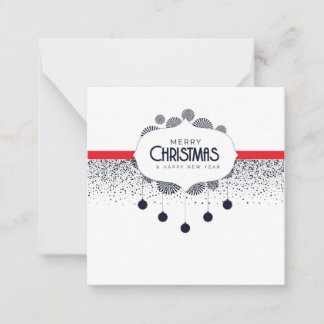 God jul & Gott nytt år - Helgdag-kort Anteckningskort