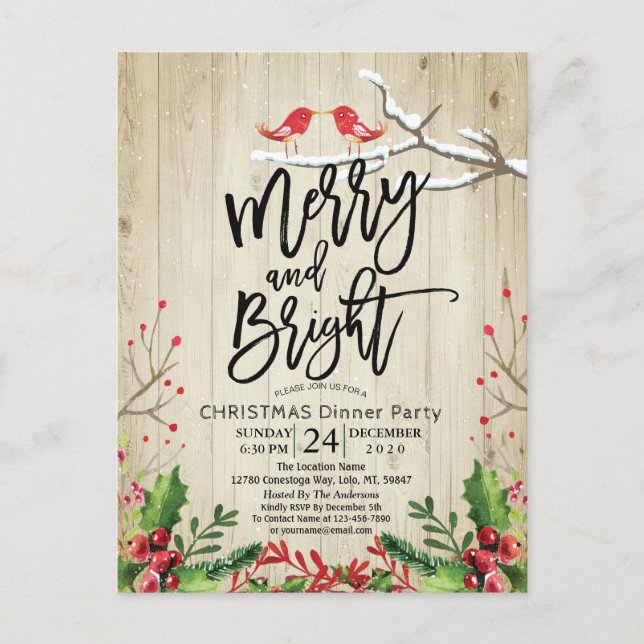 God jul Gott nytt år Helgdag Santa Party i Santa Vykort (Framsida)