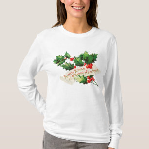 God jul & Gott nytt år Holly T Shirt