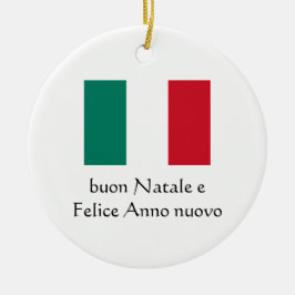 God Jul & Gott Nytt År Italienska Ornament