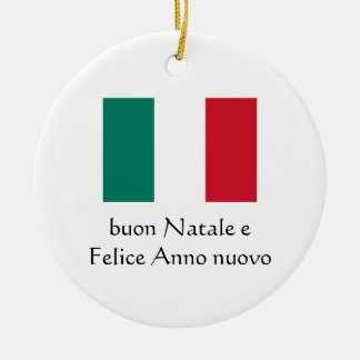 God Jul & Gott Nytt År Italienska Ornament