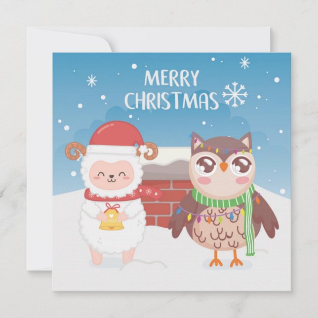 God jul/Gott nytt år Julkort (Framsida)