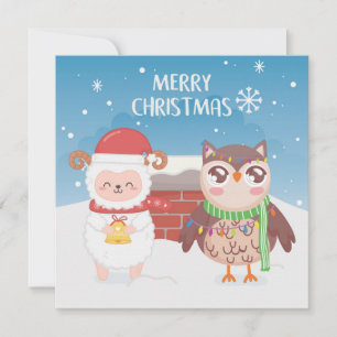 God jul/Gott nytt år Julkort