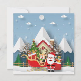 God jul/Gott nytt år Julkort