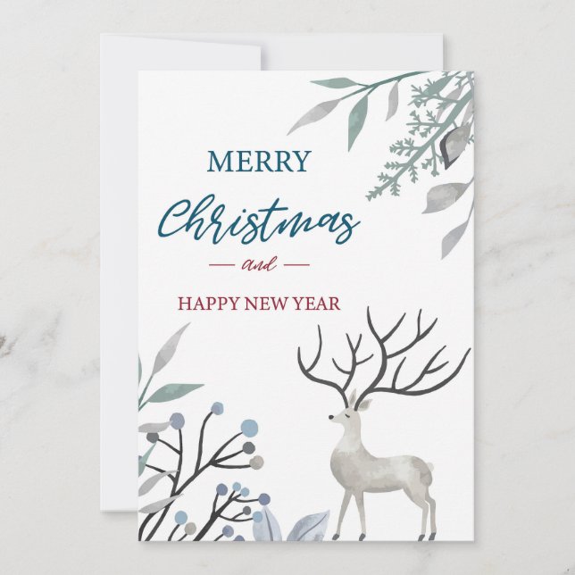 GOD JUL & GOTT NYTT ÅR JULKORT (Framsida)