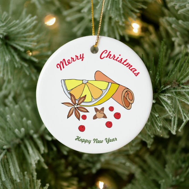 God jul Gott nytt år keramisk prydnadsföremål Julgransprydnad Keramik (Träd)