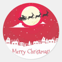 god jul gott nytt år-klistermärken