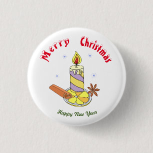 God jul Gott nytt år Knapp