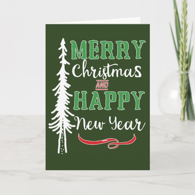 God jul Gott nytt år-kort Helgkort (Framsida)
