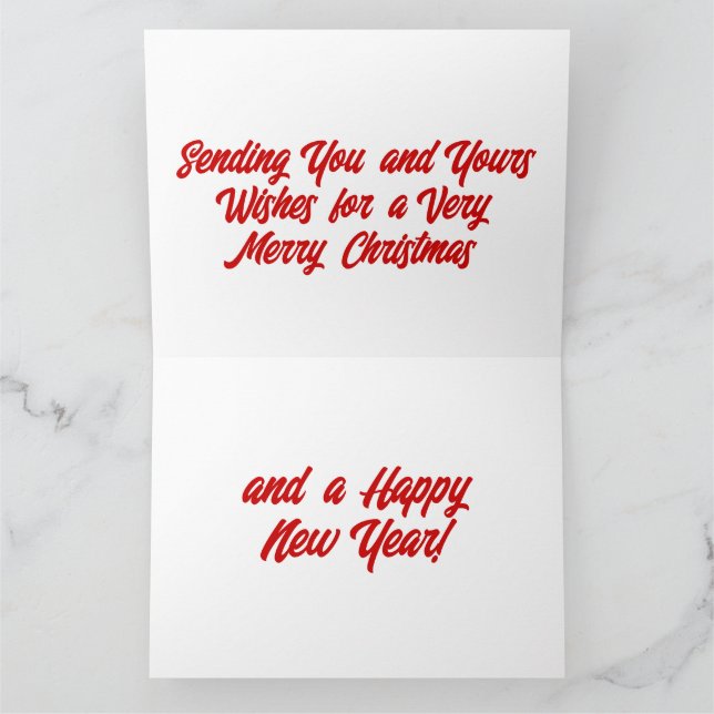 God jul Gott nytt år-kort Kort (Inuti)