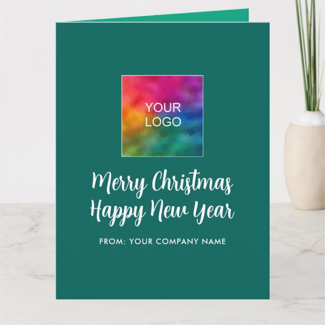 God jul Gott nytt år Logotyp Typografi Kort (Framsida)