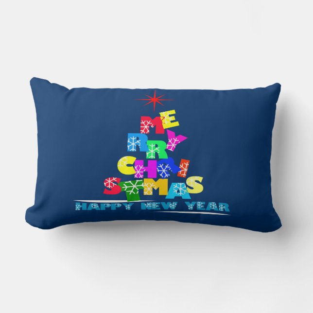 God jul Gott nytt år Lumbarkudde (Framsida)