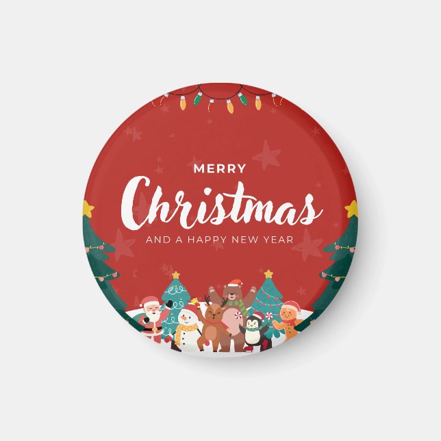 🎄 God Jul & Gott Nytt År – Magnet (Framsidan)