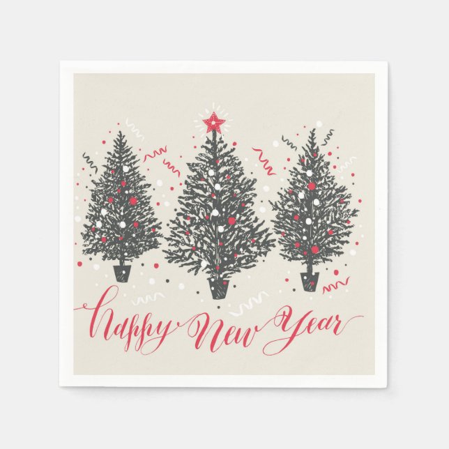 GOD JUL & GOTT NYTT ÅR PAPPERSSERVETT (Framsidan)