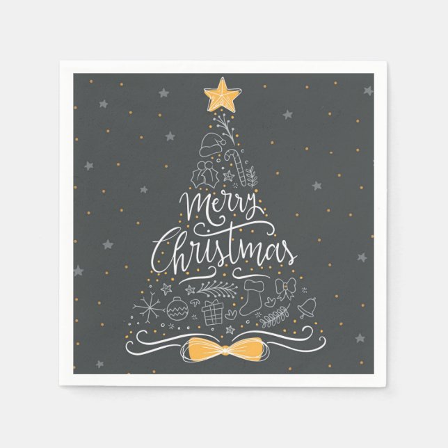 GOD JUL & GOTT NYTT ÅR PAPPERSSERVETT (Framsidan)