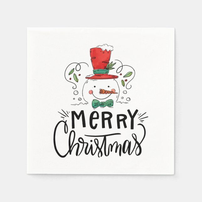 GOD JUL & GOTT NYTT ÅR PAPPERSSERVETT (Framsidan)