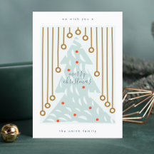 God Jul | Gott nytt år Pastel Träd