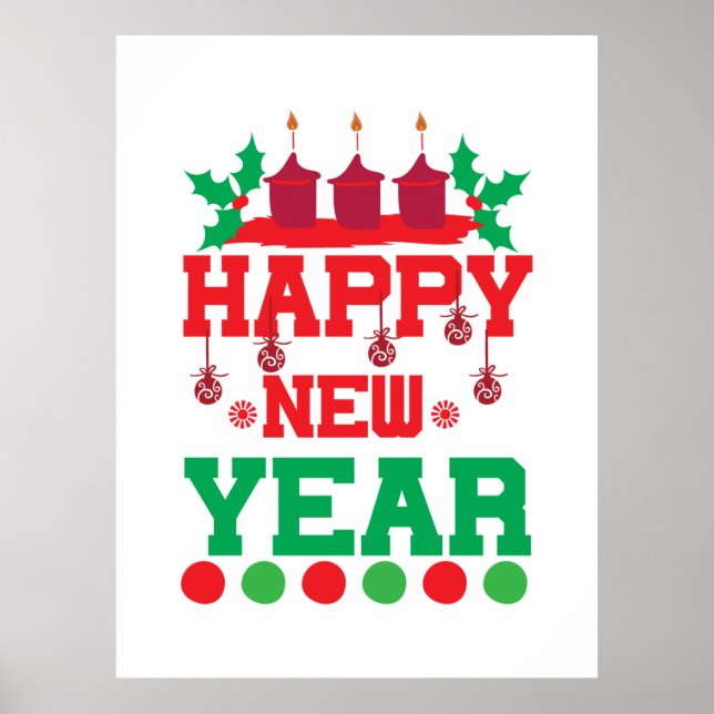 God jul Gott nytt år Poster (Framsidan)