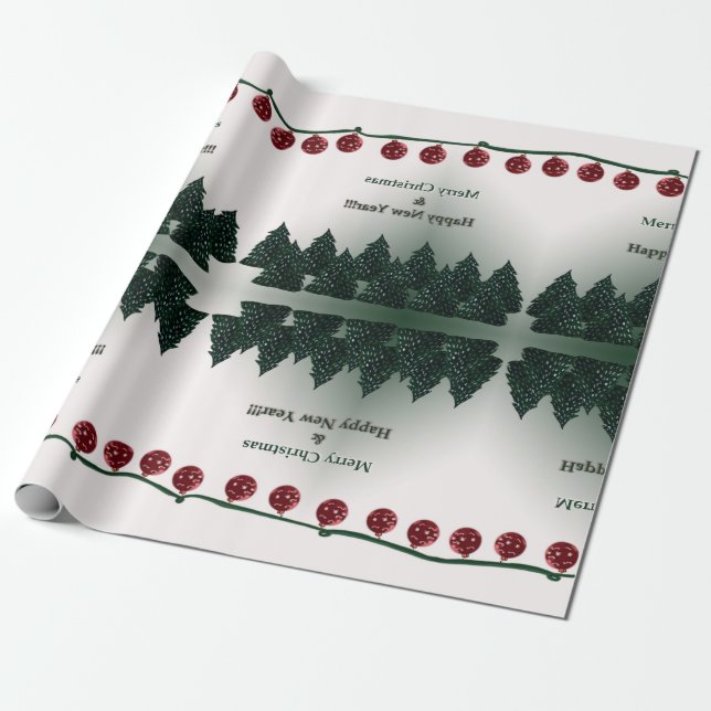 God jul, Gott nytt år Presentpapper (Utrullad)