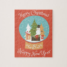 God jul Gott nytt år Pussel