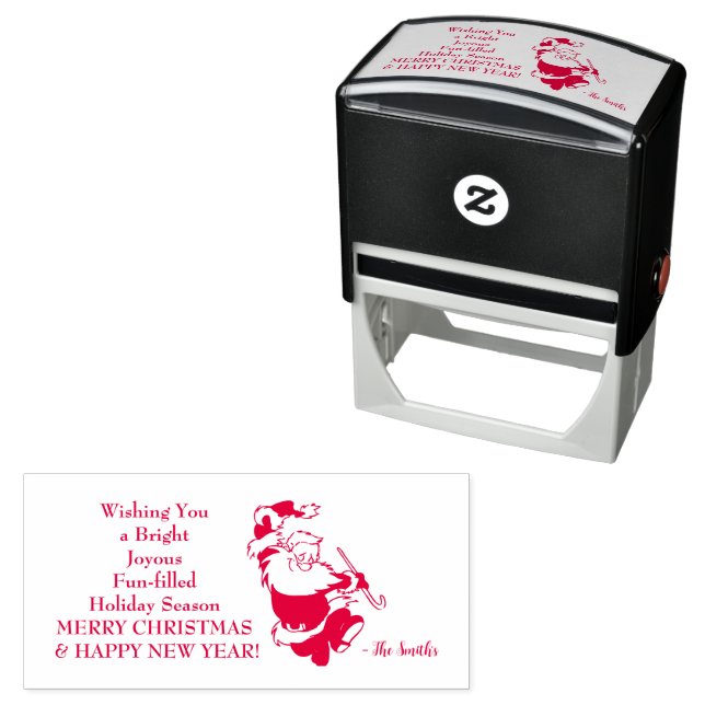 God jul Gott nytt år Självfärgande Stämpel (In Situ)