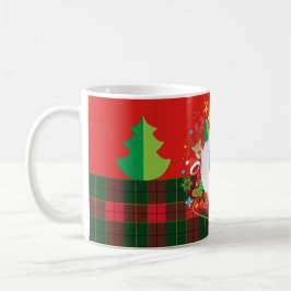 God jul & gott nytt år! Skottland mönster Kaffemugg
