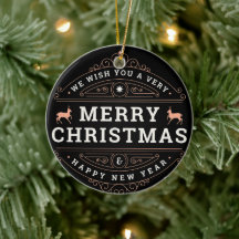 God Jul & Gott Nytt År Svart Namn