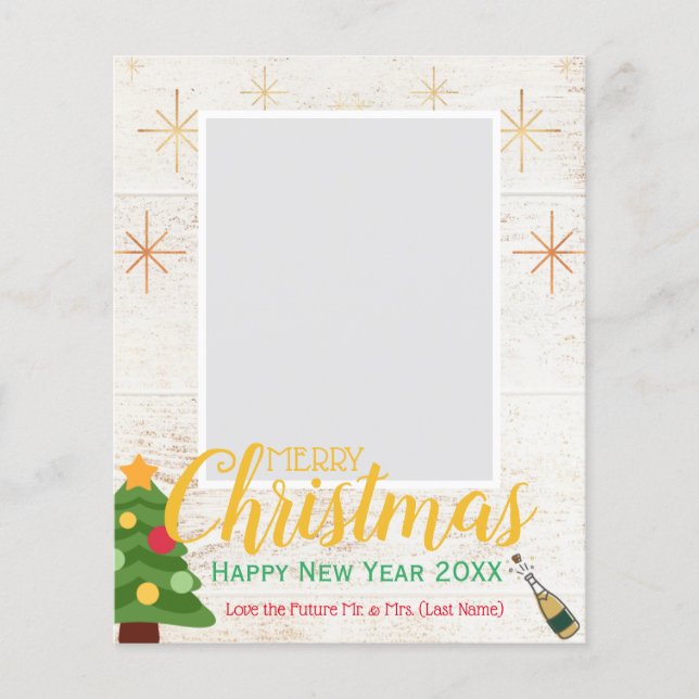 god jul/Gott nytt år (Vi är engagerade!) Flygblad (Framsidan)