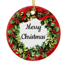 God jul Gott nytt år Vintage Ornament