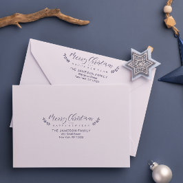 God jul & Gott nytt år Whimsical Script Stämpel