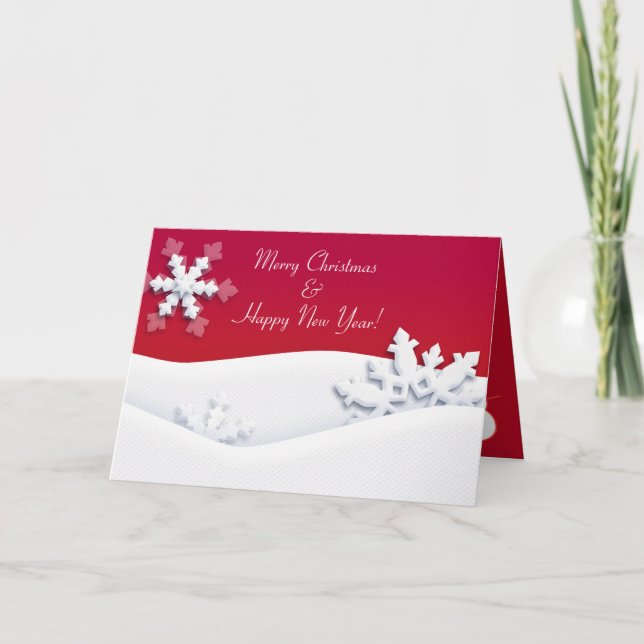 God Jul & Gott Nytt År! XMAS Kort (Framsida)