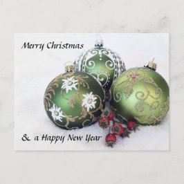 God jul- & gott nytt årbaublevykort helg vykort