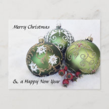 God jul- & gott nytt årbaublevykort