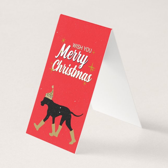 God Jul Gott Nytt Stort Dansk År Kort (Framsida)