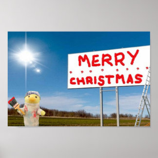 God jul Graffiti Poster